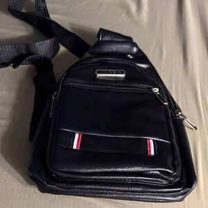 Black Crossbody Bag for Men